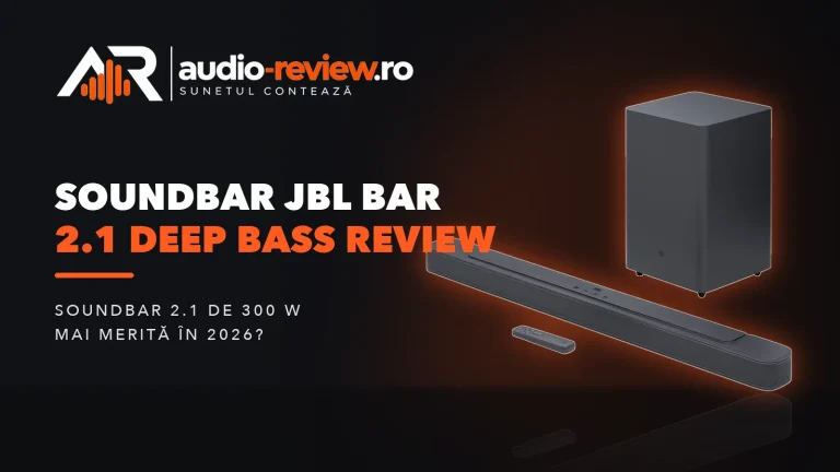 Soundbar JBL Bar 2.1 Deep Bass review: mai merită în 2026?