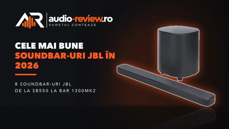 Cele mai bune soundbar-uri JBL în 2026